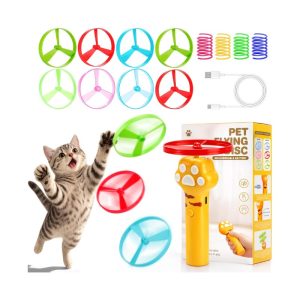 BABORUI Interactive Flying Disc Cat Launcher