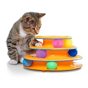 Catstages 3-Tier Interactive Track Toy