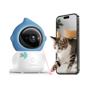 ZUMIMALL Smart Pet Camera with Toy